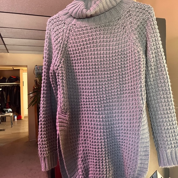 Very soft grey tunic sweater - Picture 2 of 3